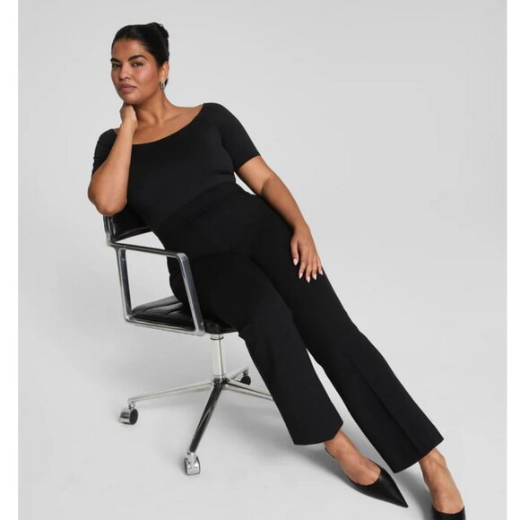 SPANXsupersmooth™ PerfectFit Ponte Kick Flare Pant, Classic Black, Size XL - Picture 1 of 11